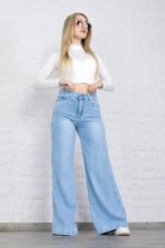 JEAN MEGA WIDE RIGIDO CELESTE - Imagen 5