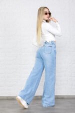 JEAN MEGA WIDE RIGIDO CELESTE - Imagen 6