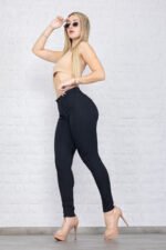 Jean Clásico Elastizado Negro Tiro Medio Bajo - Imagen 4