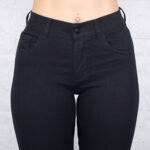 Jean Clásico Elastizado Negro Tiro Medio Bajo - Imagen 3