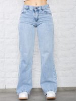 JEAN WIDE RIGIDO CELESTE TIRO MEDIO BAJO