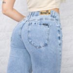 JEAN WIDE RIGIDO CELESTE TIRO MEDIO BAJO - Imagen 7