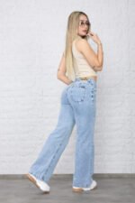 JEAN WIDE RIGIDO CELESTE TIRO MEDIO BAJO - Imagen 6