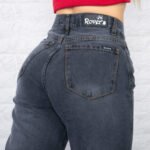 JEAN WIDE RIGIDO GRIS CON ROTURAS - Imagen 7