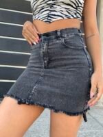 POLLERA ELASTIZADO GRIS