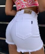 SHORT ELASTIZADO BLANCO - Imagen 2