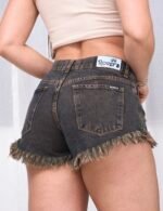 SHORT RÍGIDO MATIZADO NARANJA/GRIS MATIZADO TIRO BAJO - Imagen 2