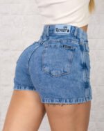 SHORT-POLLERA DOBLE RÍGIDO AZUL NEVADO - Imagen 2