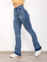 JEAN OXFORD ELASTIZADO AZUL CON BIGOTES LÁSER