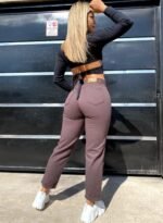 JEAN MOM RIGIDO CHOCOLATE - Imagen 2