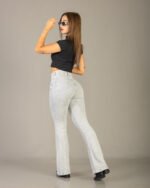 Pantalón Oxford Elastizado Grey Hilo Blanco - Imagen 5