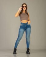Pantalon Clasico Elastizado Oxido Matizado Tiro medio - Imagen 3