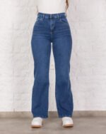 WIDE ELASTIZADO AZUL CON BIGOTES LÁSER - Imagen 3