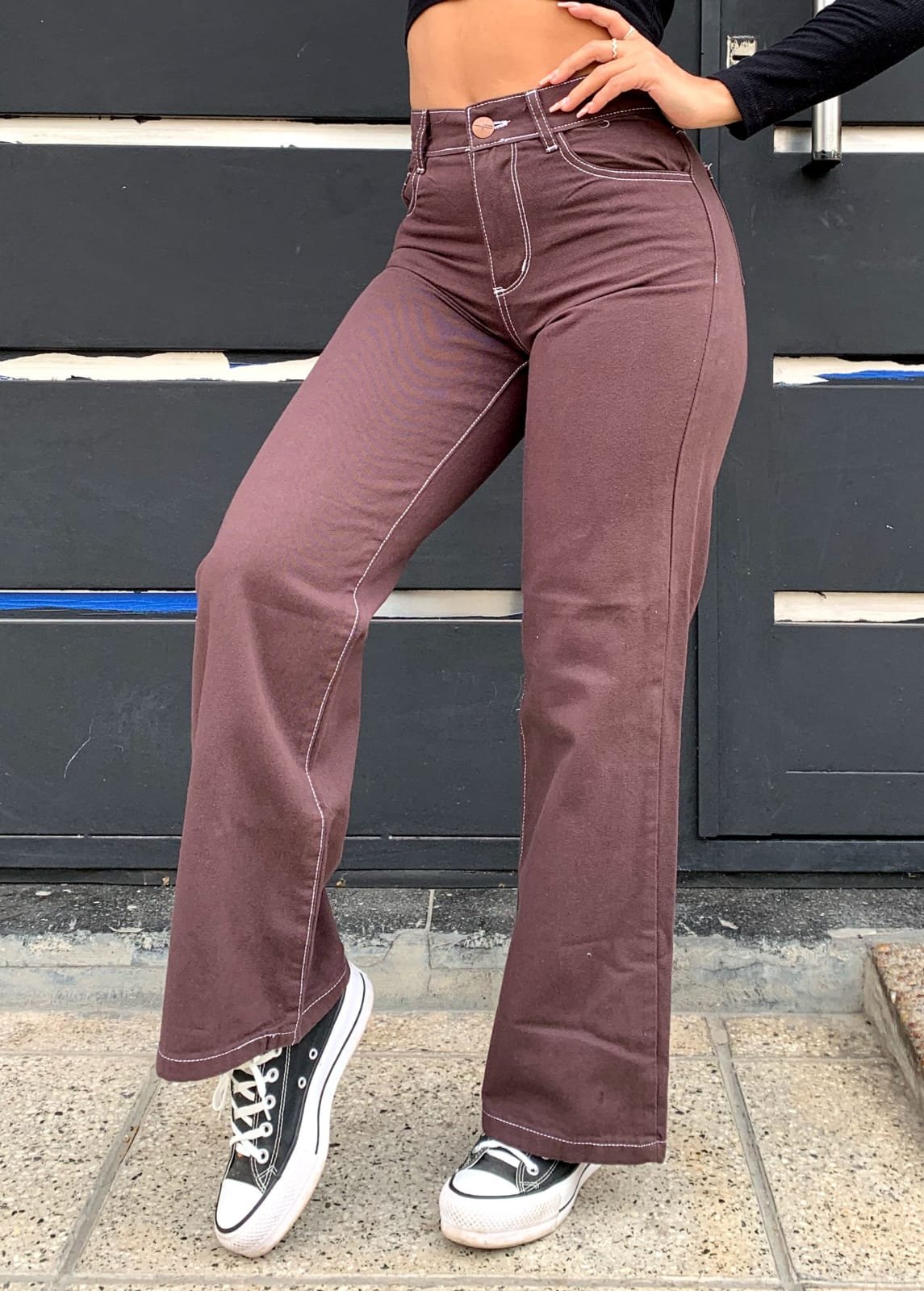 65d533bb-681d-46ff-81e6-457ef5210827 WIDE LEG RIGIDO CHOCOLATE - Imagen 1