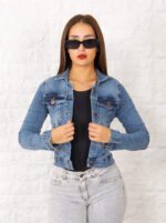 CAMPERA ELASTIZADO AZUL NEVADO - Imagen 4