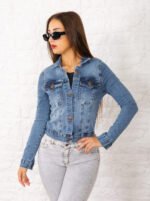 CAMPERA ELASTIZADO AZUL NEVADO