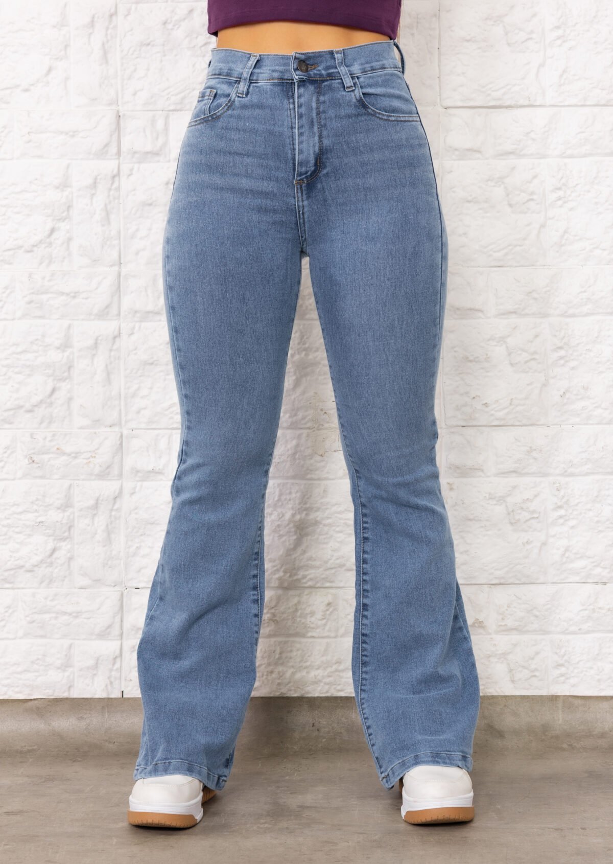VS241024 OXFORD ELASTIZADO CELESTE NEVADO - Imagen 1