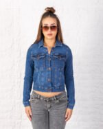 CAMPERA ELASTIZADA AZUL LOCALIZADO - Imagen 7