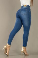 PANTALON CHUPIN AZUL CON ROTURAS - Imagen 7